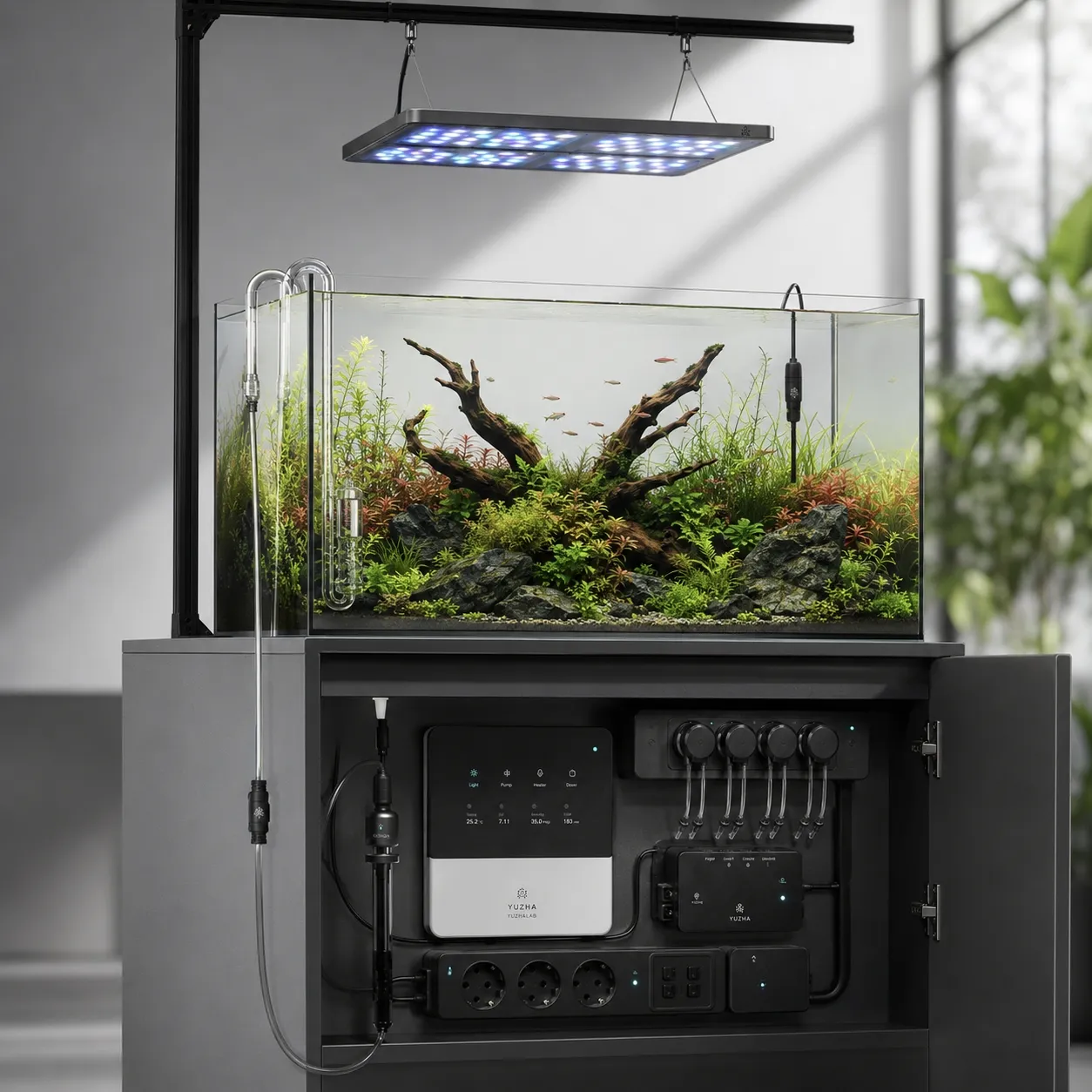 Installed on a tank